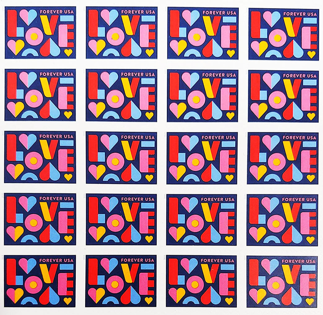 2021 Love Forever First Class Postage Stamps