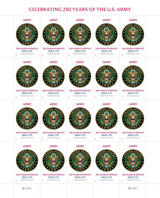U.S. Military Army 250th Forever Postage Stamps