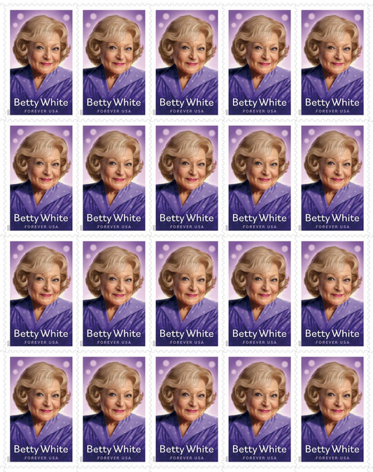 Betty White First Class Forever Postage Stamps